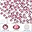 Non Hotfix Flatback Rhinestones for Crafts, Glass Nail Gems, Crystals for Makeup Bags, Shoes Decoration DIY (SS10, 1440pcs, Rose)