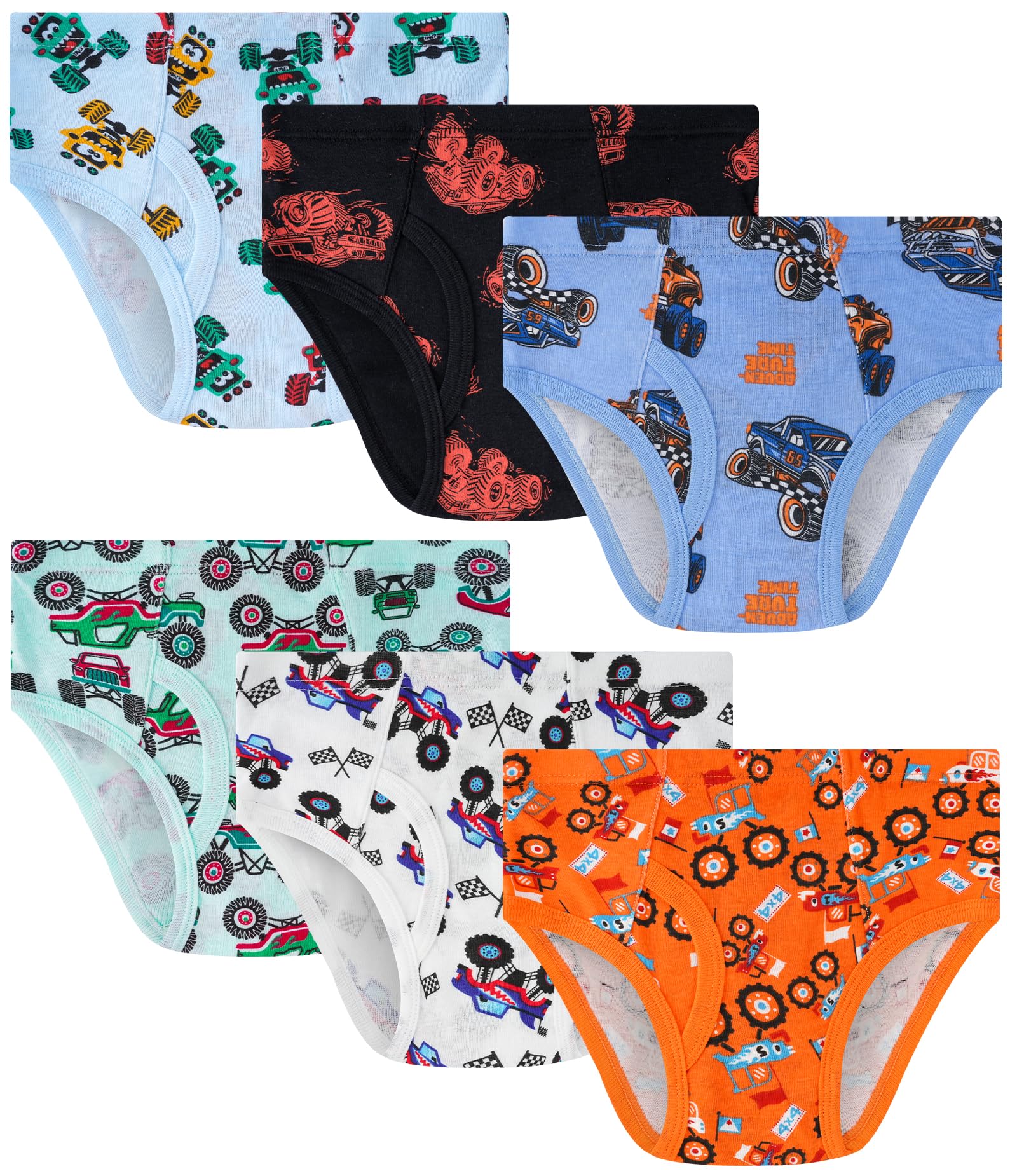 100 Cotton Soft Boys Briefs Size 2T-12Yrs Underwear 6-Pack