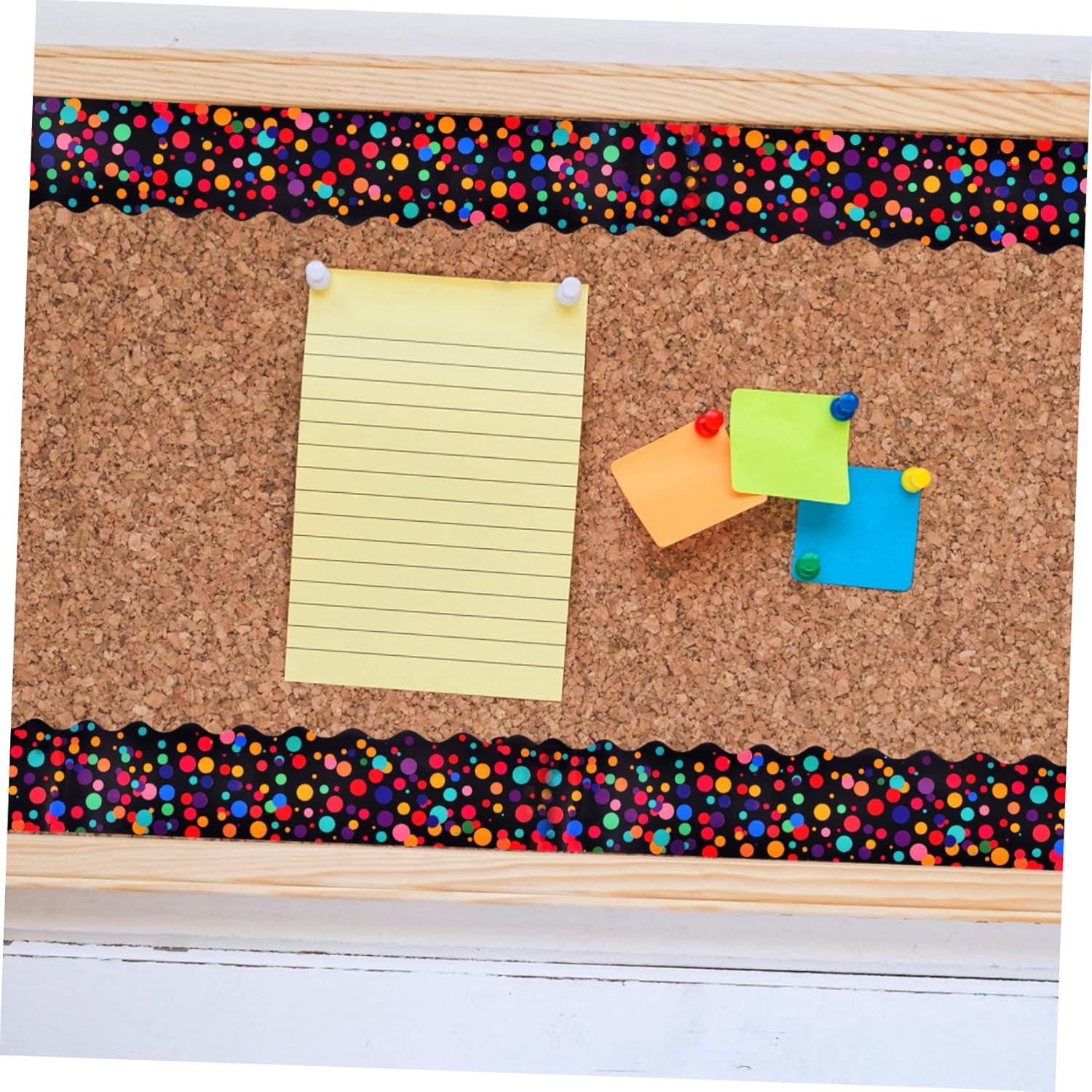 Angoily 1Roll Dot Bulletin Board Border Stickers Decorative Borders for Classroom Office and Blackboard Decor for Bulletin Board Decorations 9 81f0IL8Xf4L. AC SL1500