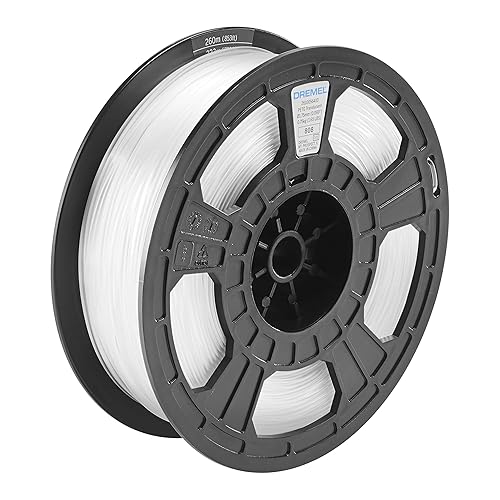 Dremel DigiLab PETG-TRA-01 - Filamento para impresora 3D diámetro de 0069in peso de carrete de 17lbs color translúcido habilitado para RFID nueva