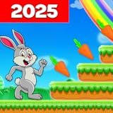 バニー スケート アドベンチャー うさぎ スケーター ラッシュ - 楽しい 氷 グライド チャレンジ