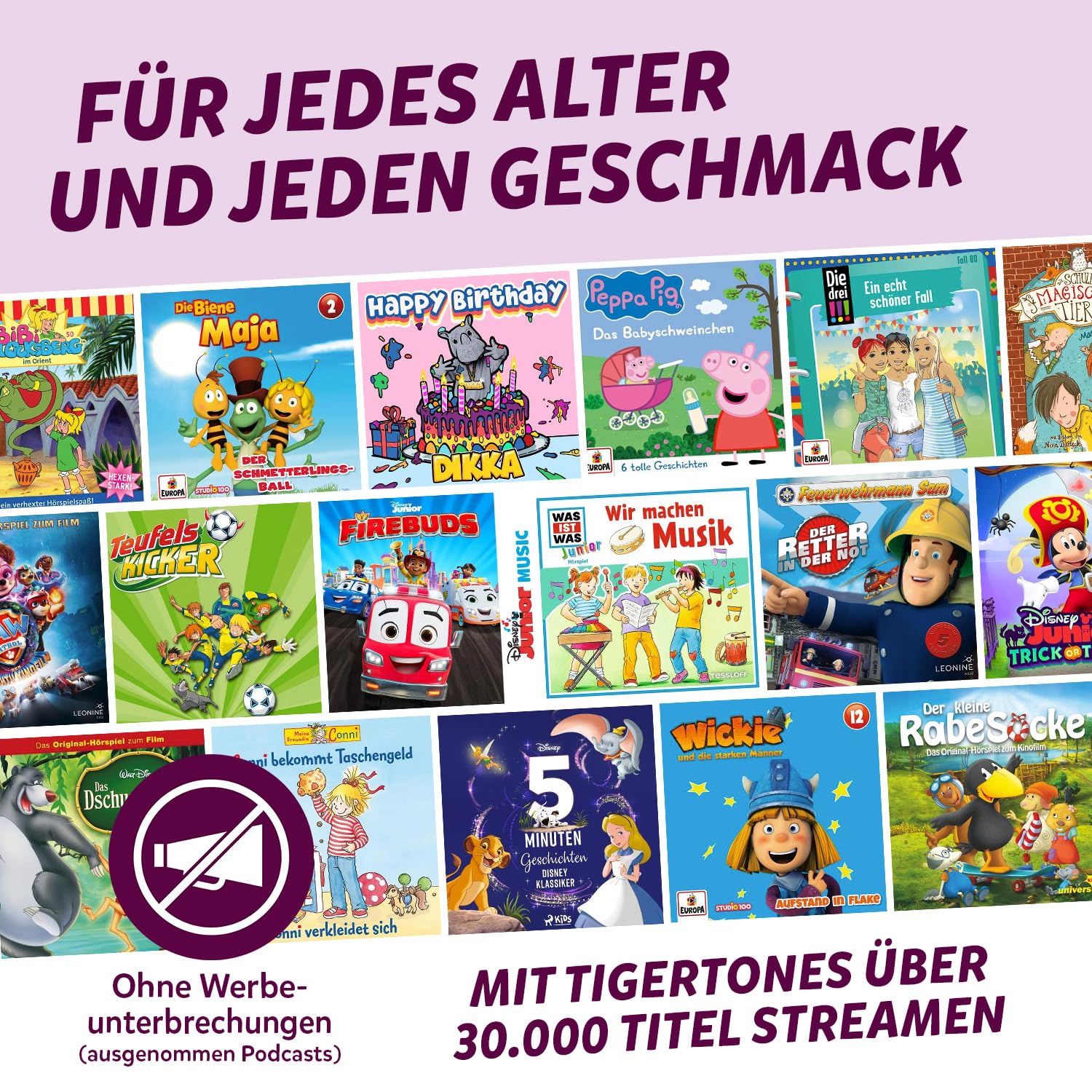 tigermedia tigerbox MINI - Elphi Einhorn | Inkl. 4 Wochen tigertones Zugang | Hörspielbox für kleine Kinder | Mit Offline-Modus, Lautstärkebegrenzung, Kopfhöreranschluss | Kompatibel mit tigercards