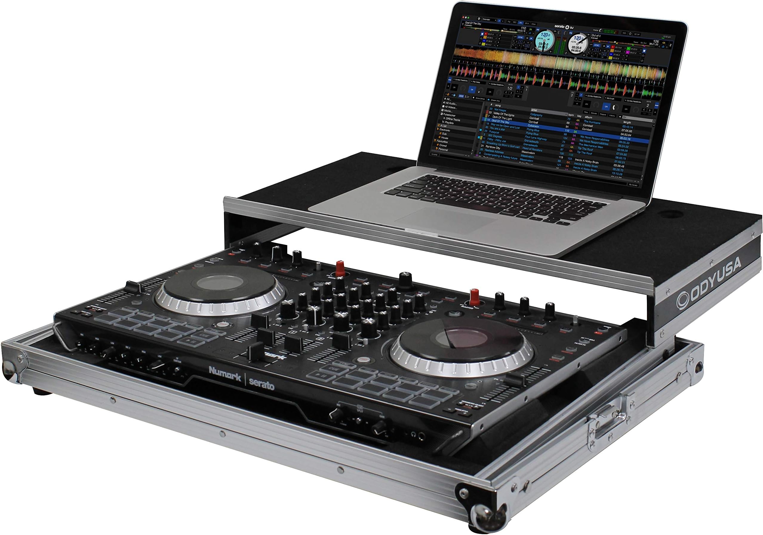 Odyssey Flight Ready Glide Style flight case for Numark NS6II