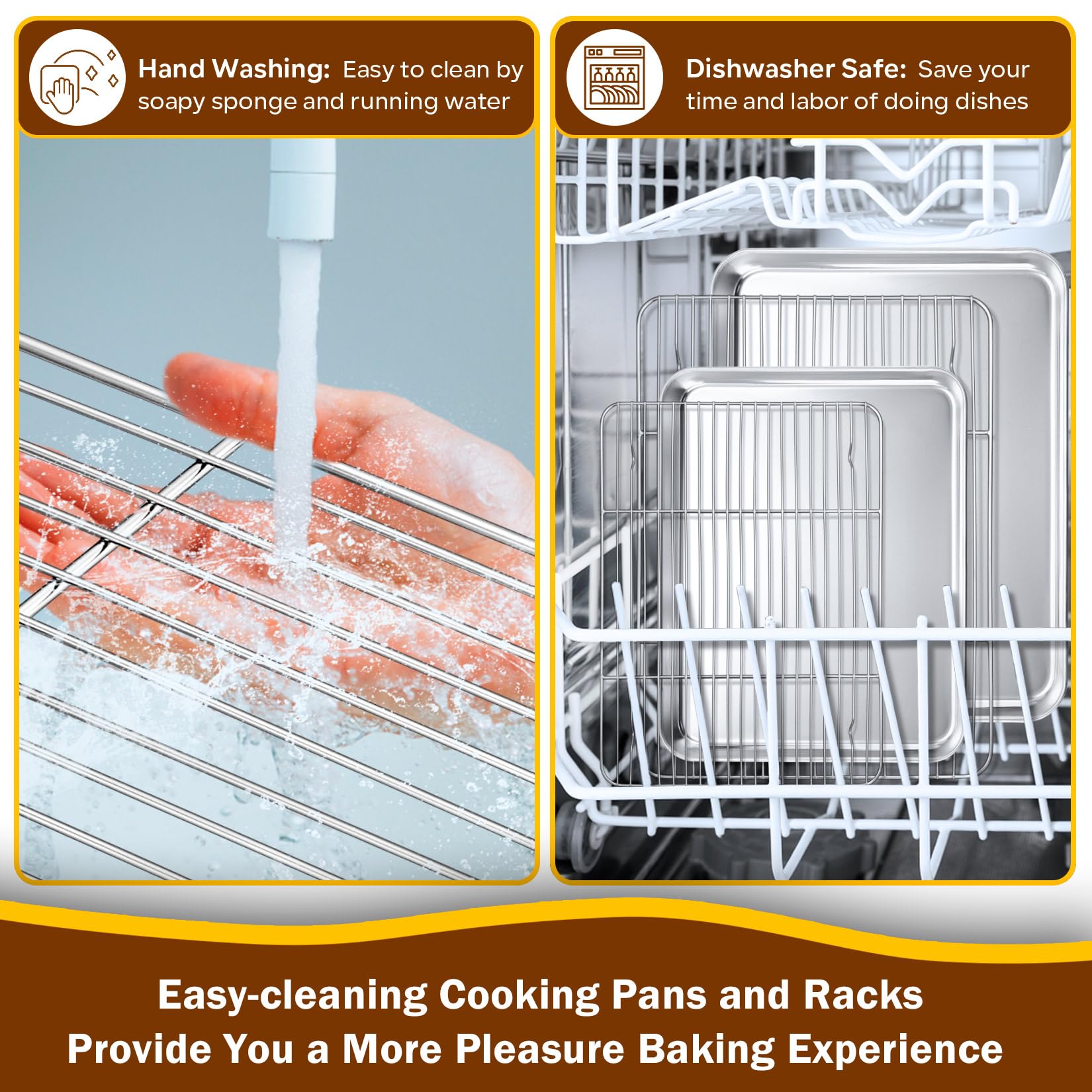 P&P CHEF Plaques de cuisson avec supports (10,6 cm + 31,8 cm)