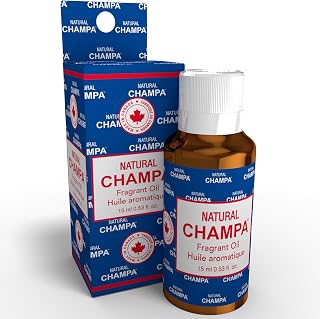 Natural Champa Fragrant Oil Concentrated Fragrance Oil - Ideal for Environmental Scenting, Bath, Perfumery, Oil Burners & Diffusers - Champa