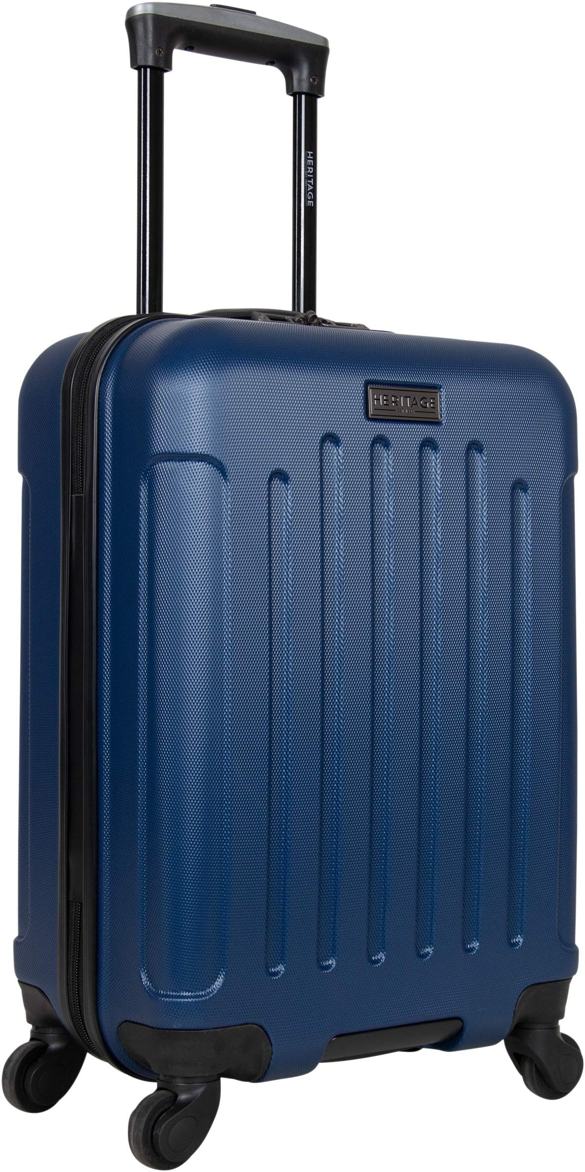 Heritage TravelwareHeritage Products Travelware Lincoln Park Hardside 4-Wheel, Indigo Navy, 20-Inch Carry On, Lincoln Park 20" Carry-on Luggage Lightweight Hardside 4-wheel Spinner Cabin Bag Travel Suitcase