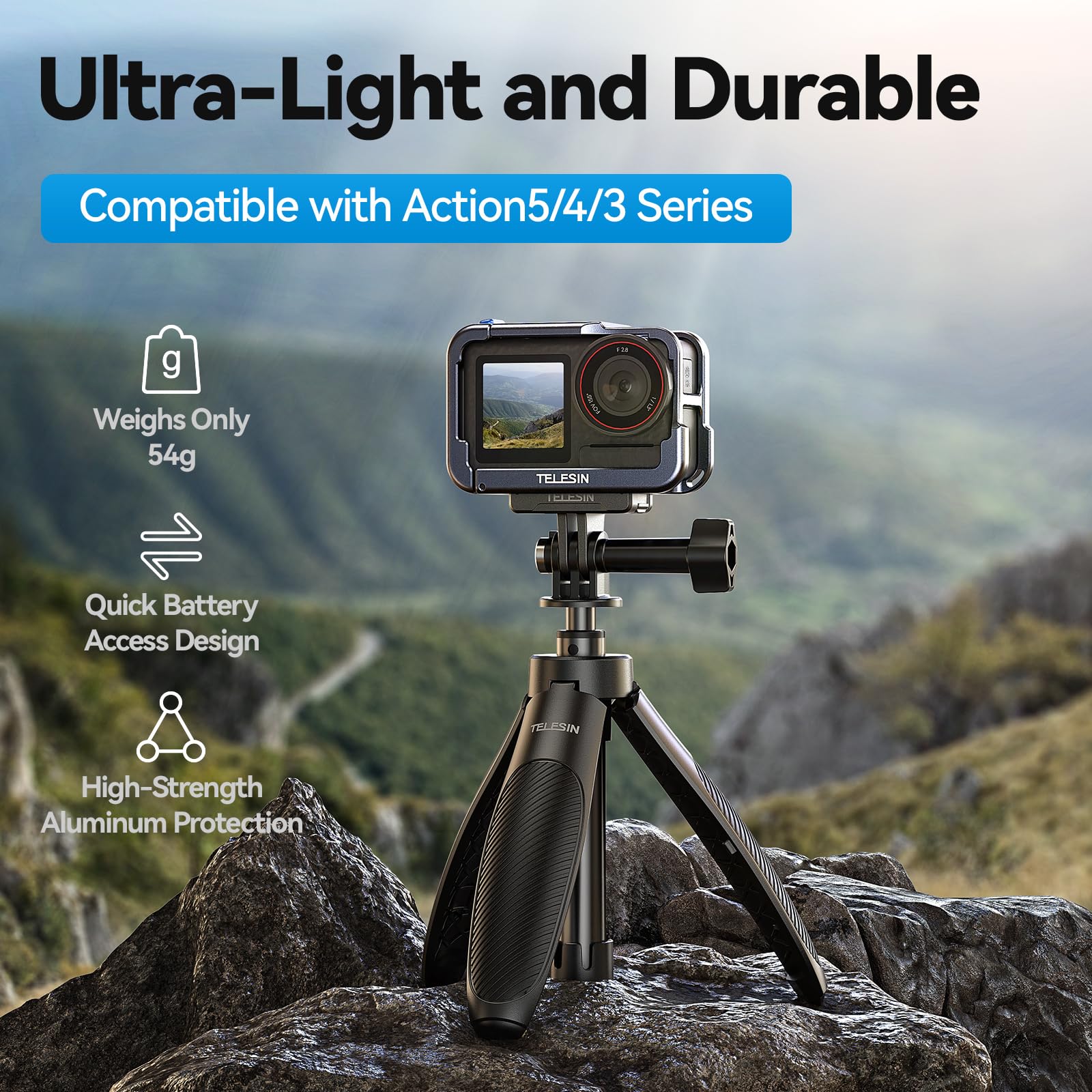 Case Protettrici DJI Action 5 Pro Ultra Light Aluminio - Dettaglio
