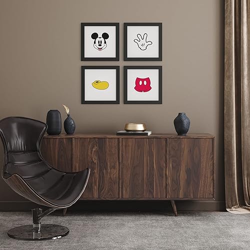 Miniatura 8 de Trends International Gallery Pops Disney Mickey Mouse - Minnie Expressions - Póster de pared de corazón, 12 x 12 pulgadas, versión enmarcada en negro