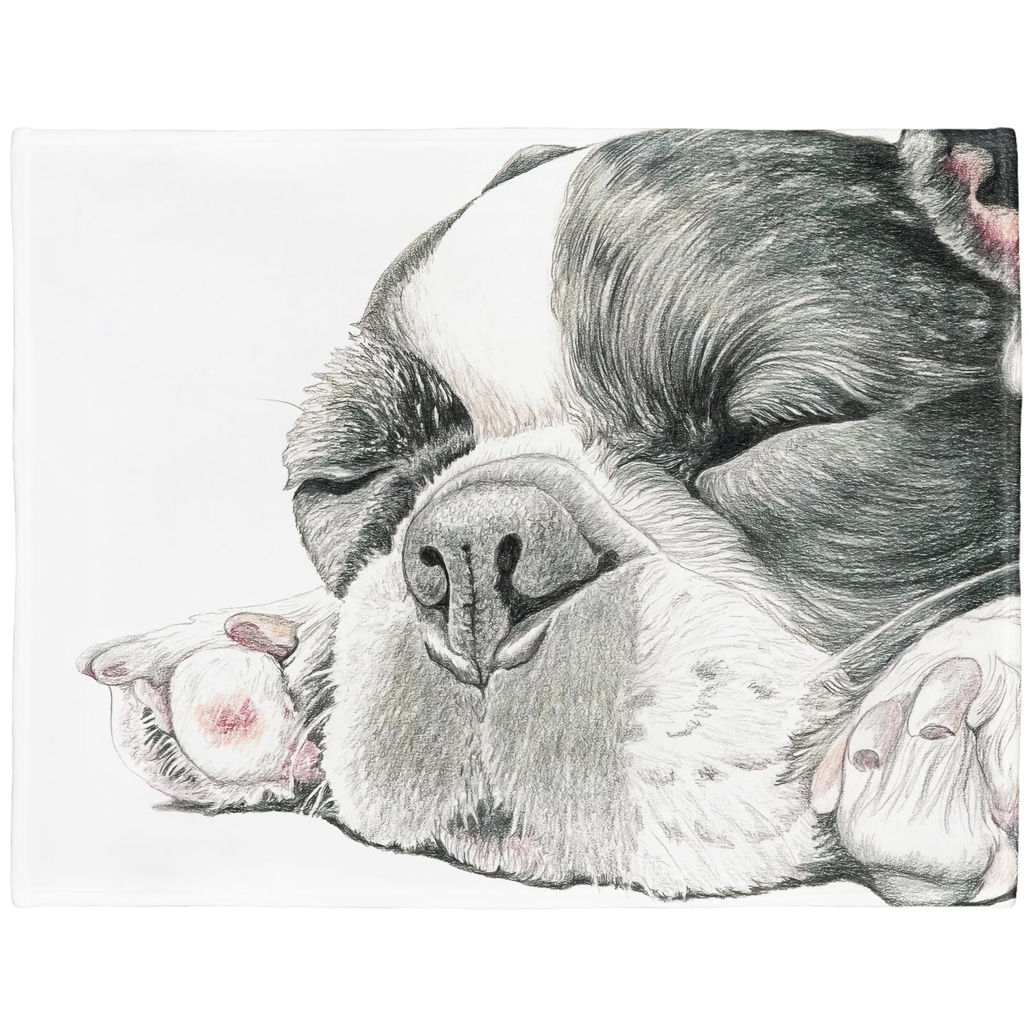 Couverture polaire douce bouledogue français, le cadeau idéal pour les amoureux de chiens