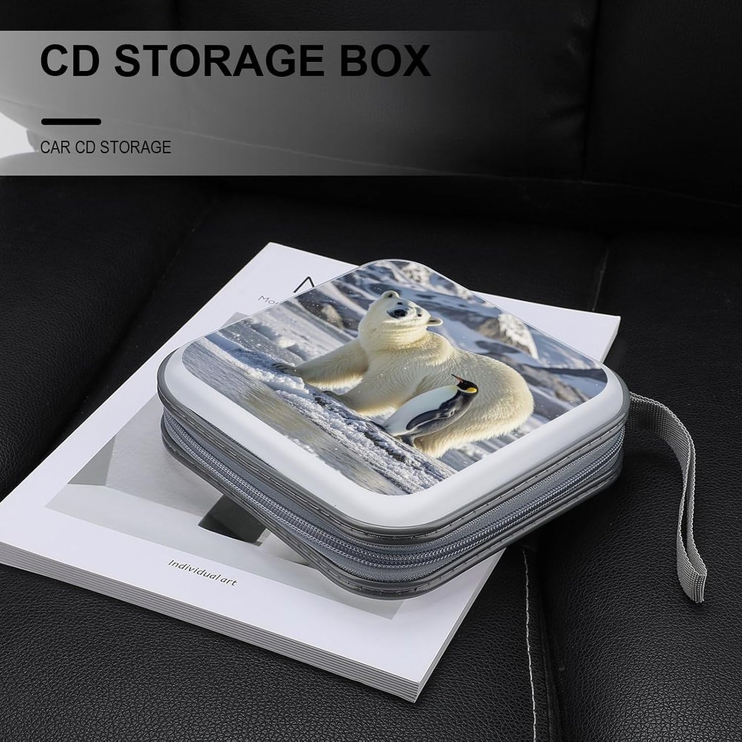Polar Bears CD Case CD Storage Box DVD Sleeves
