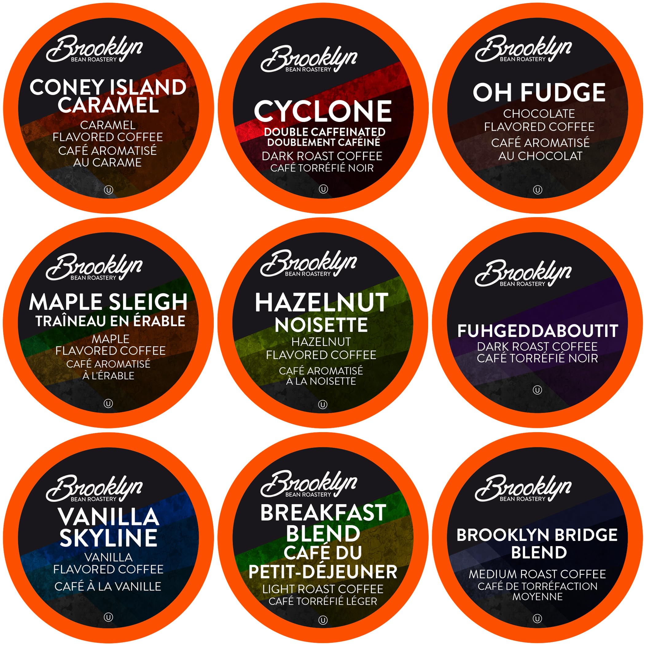 Brooklyn Beans Assorted Variety Pack Coffee Pods, Compatible with 2.0 K-Cup Brewers, 40 Count