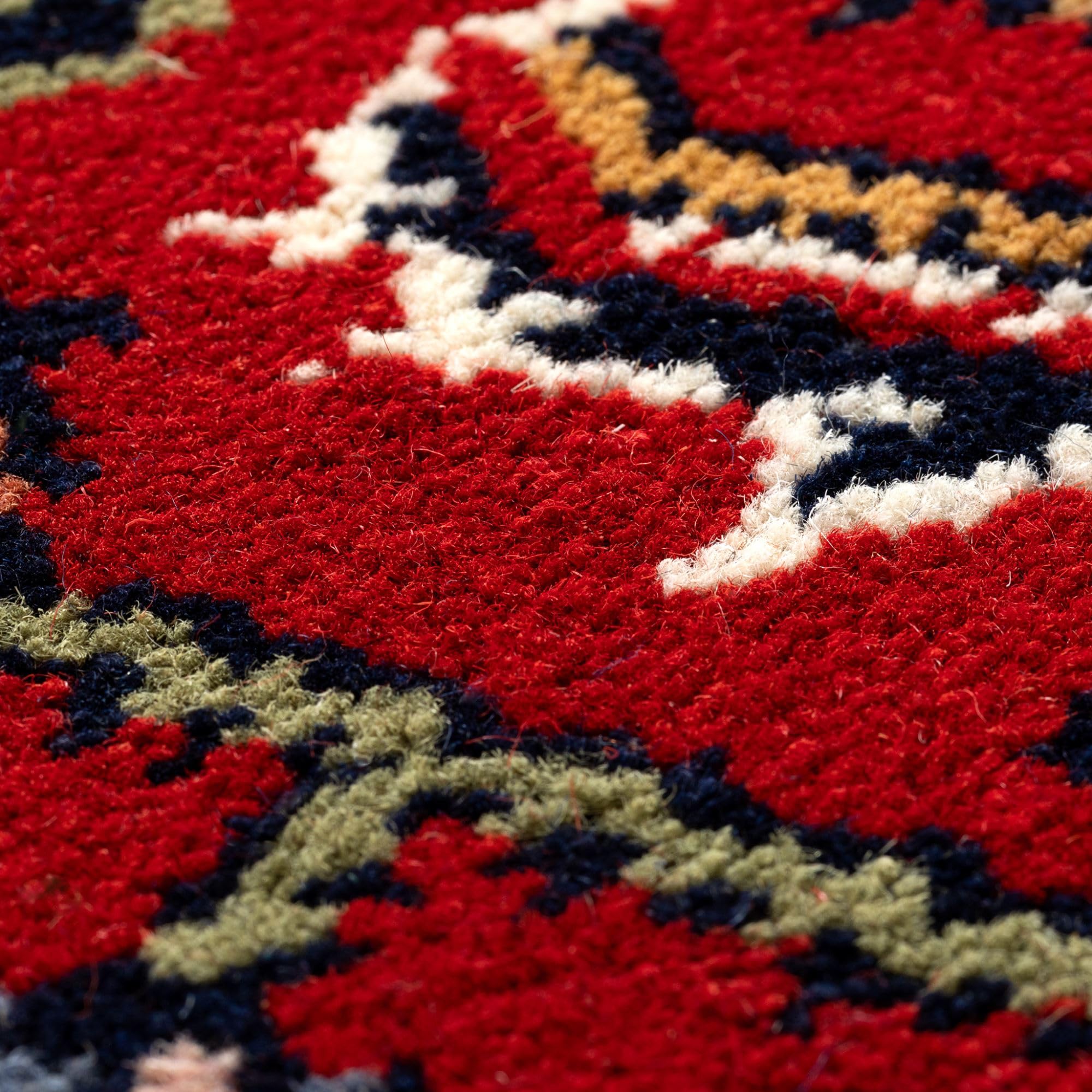 Steffensmeier Orientteppich Bidjar Royal | Orient Wohnzimmerteppich | Schurwolle | handgeknüpft mit Fransen | Rot, Größe: 60x120 cm