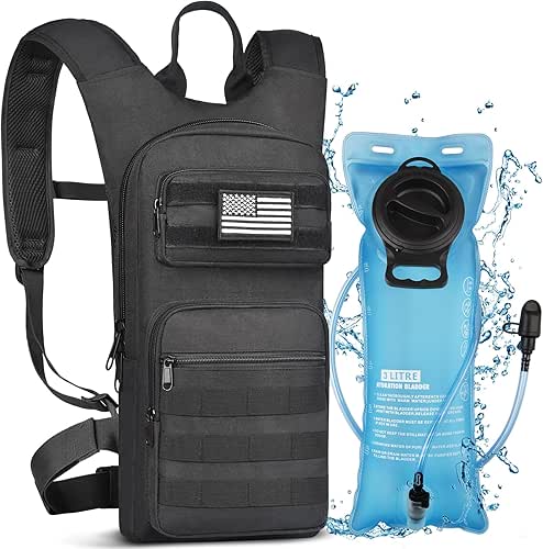 NOOLA Hydration Backpack with 3L TPU Water Bladder, Tactical Molle