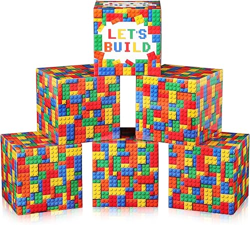 Miniatura 7 de 6 cajas grandes de decoración de fiesta de los años 80, caja de cartón temática de los años 80 de 12 pulgadas, cajas de fondo para decoraciones de