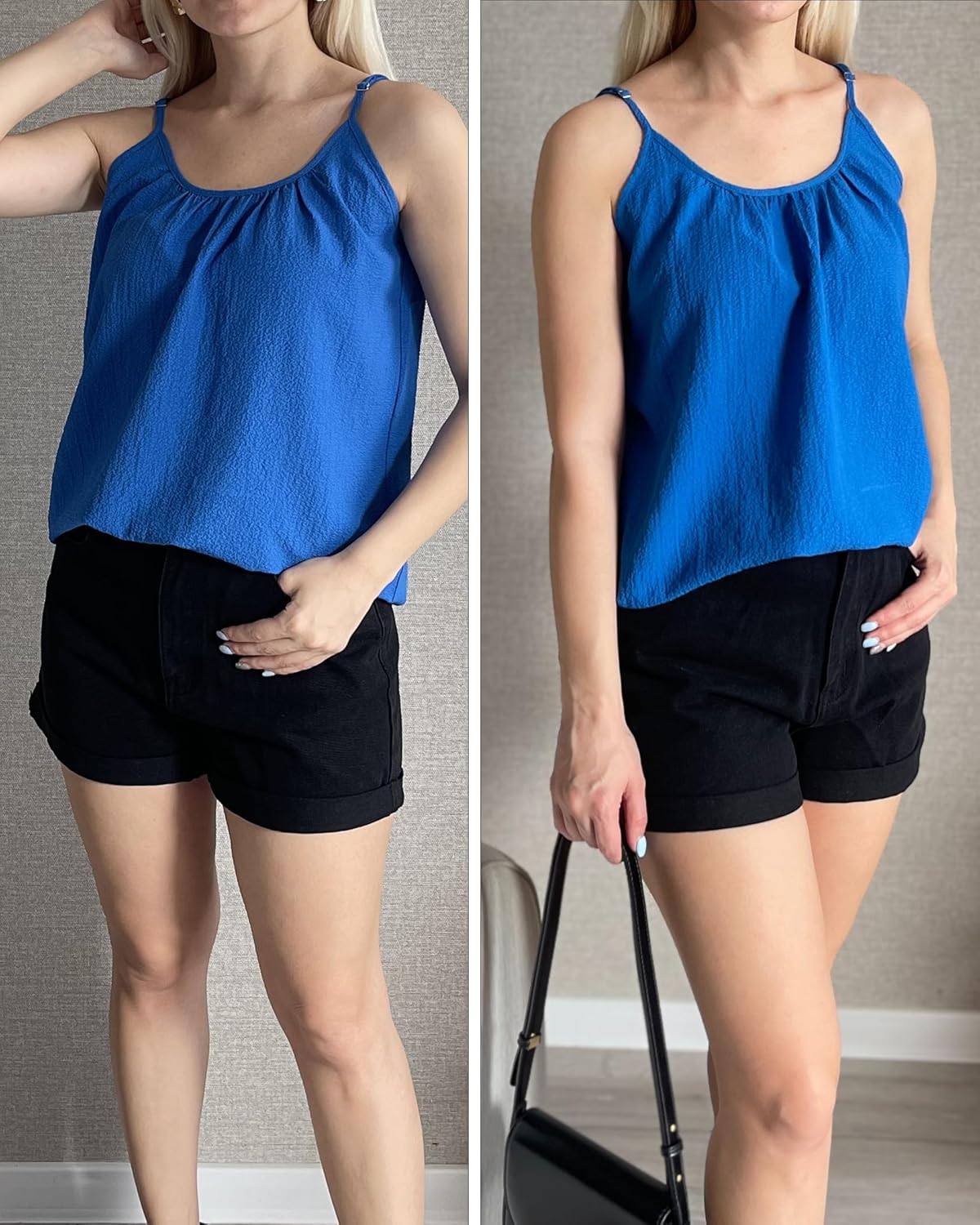 Zeagoo Womens Summer Sleeveless Tops Scoop Neck Cute Tank Camisole Casual Loose Fit Tops - Image 3