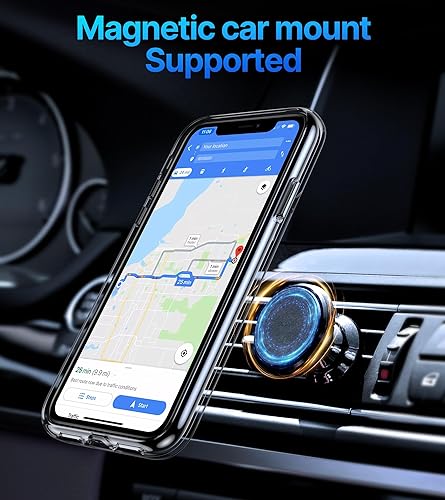 Miniatura 6 de Funda para iPhone 11, funda transparente con soporte de doble anillo, delgada, ligera, a prueba de golpes, funda protectora para iPhone 11 de 6.1