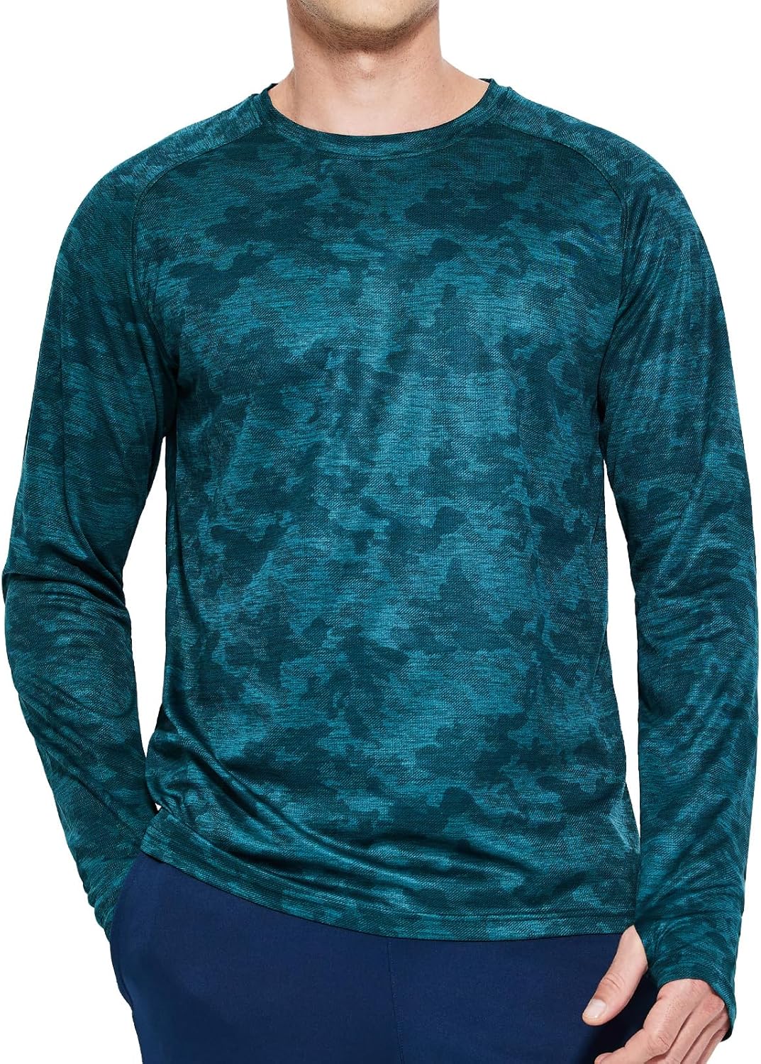 MIER Men's UPF 50+ Sun Shirts Quick Dry Long Sleeve UV Shirts Lightweight Rash Guard Swim T-Shirts Hiking Running