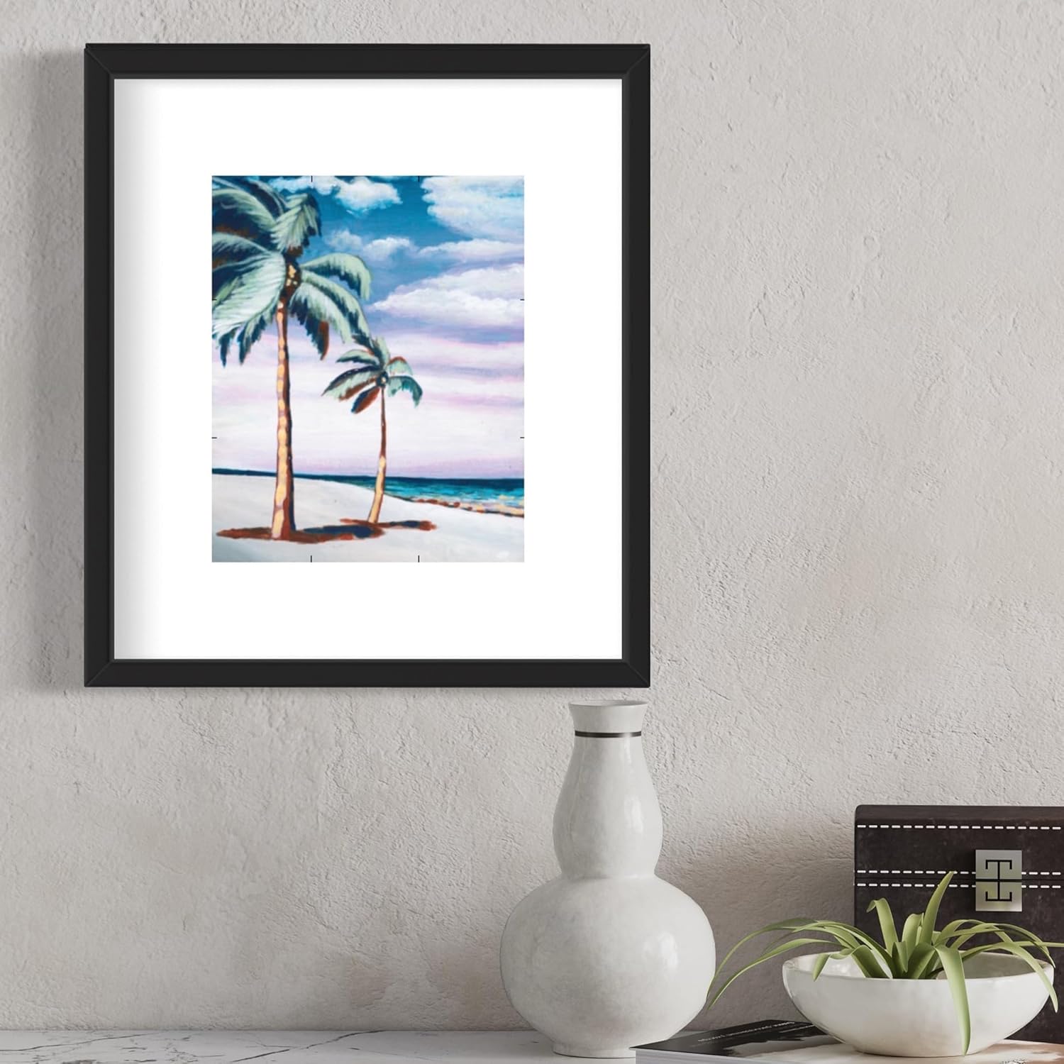 Painting4Real DIY Art Painting Kit for Adults – Learn to Paint Palm Paradise with Video Tutorials – 9 Pieces Acrylic Paint Set for Adults –Perfect Christmas Crafts & Holiday Gifts for Art Lovers