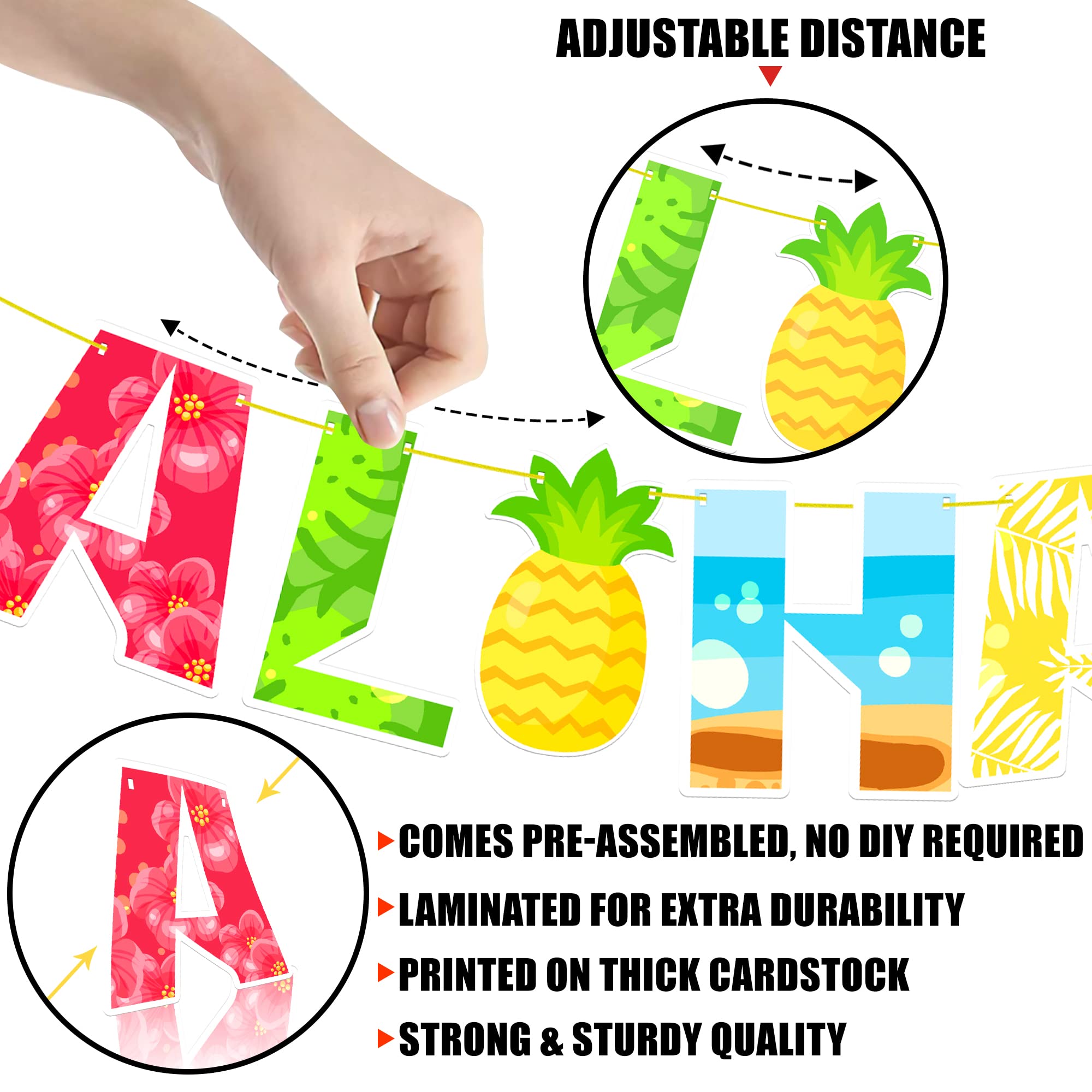 KatchOn, Aloha Banner For Luau Party Decorations - Xtralarge...