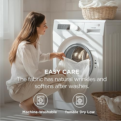 Miniatura 3 de Juego de sábanas de 4 piezas, 100% algodón egipcio de 1000 hilos, sábanas suaves de hotel de lujo para colchones de hasta 18 pulgadas de