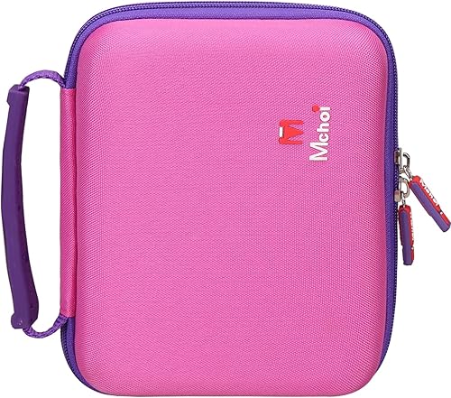 Miniatura 6 de Mchoi Funda de transporte a prueba de golpes compatible con el juego de letras magnéticas Leapfrog Fridge Phonics, rosa, solo funda