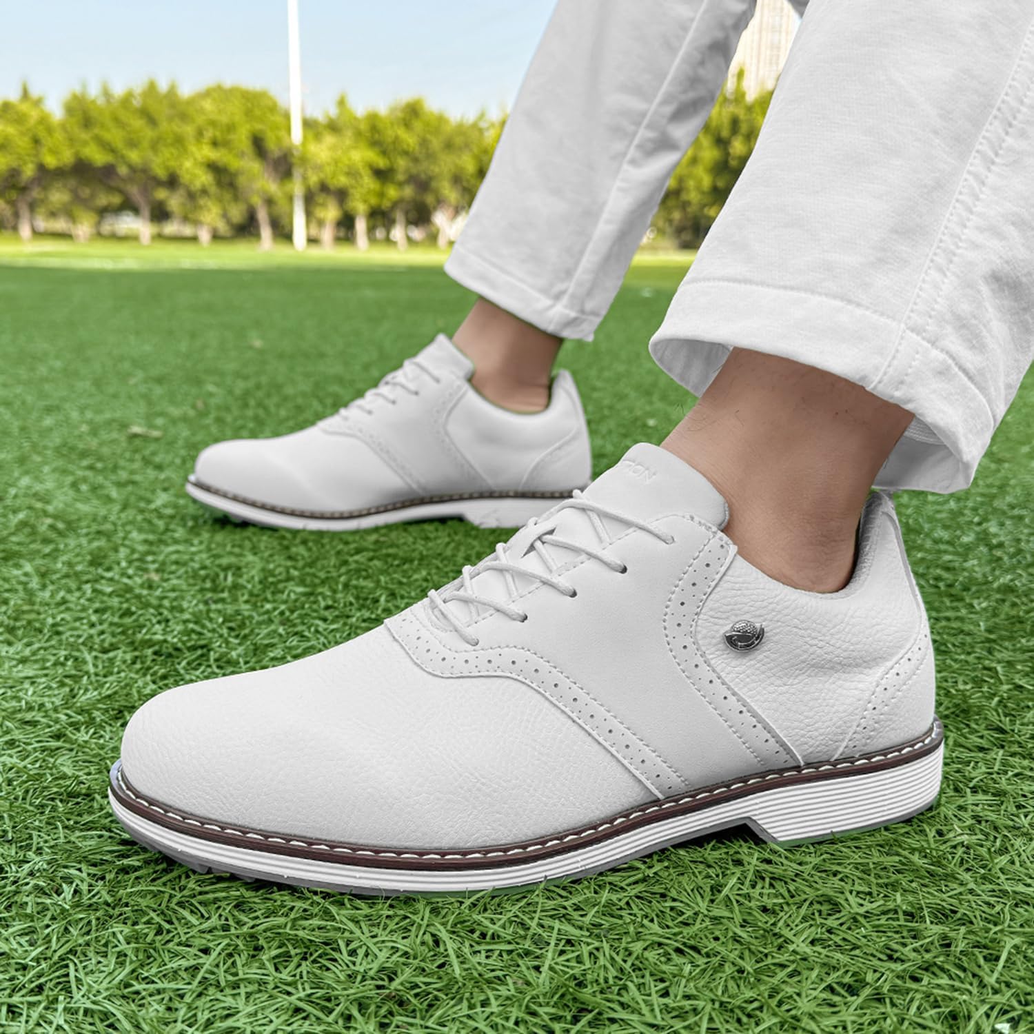 Golf Shoes Men Professional Spikeless Golf Shoes Comfortable Walking Footwears for Golfers - Image 2