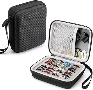 Guitar Pick Holder Case, Universal Storage Pouch for Fender, D'Addario, Dunlop & More, Durable Black Accessory for Musicians