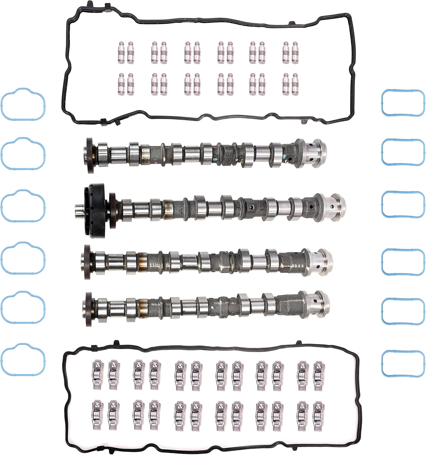 Engine Camshafts Rockers Arm Lifters Kit,for Jeep Grand Cherokee/Wrangler,for Dodge Charger/Durango/Challenger,for Ram 1500,for Chrysler 200/300, 11-16, 3.6L V6 Pentastar,5184377AG 5184378AG 5184296AH