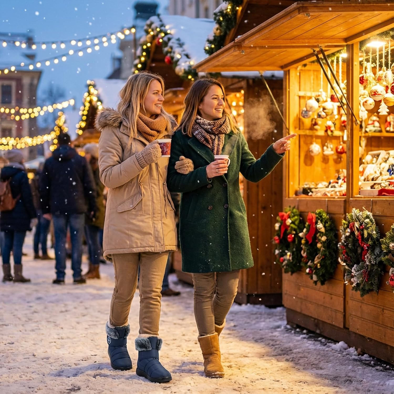 Womens Snow Boots for Winter: Comfortable & Warm for All Day Wear - Waterproof Non Slip Booties for Commute Outdoor Walking - Image 3