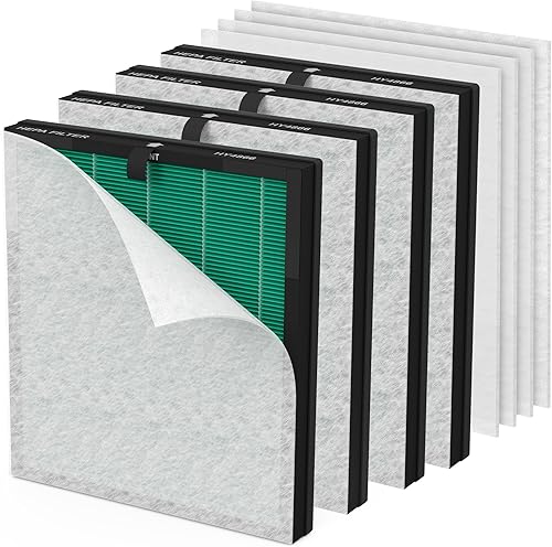Miniatura 9 de Filtros de repuesto prémium HY4866 compatibles con purificador de aire Morento HY4866, WESTHEY HY4866 y YIOU M1, 4 paquetes