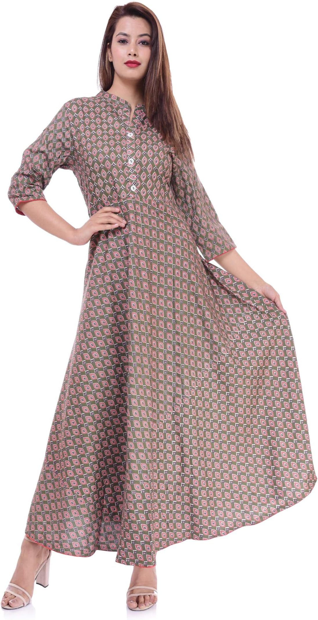 Indian Women's Printed Cotton Kurti Top