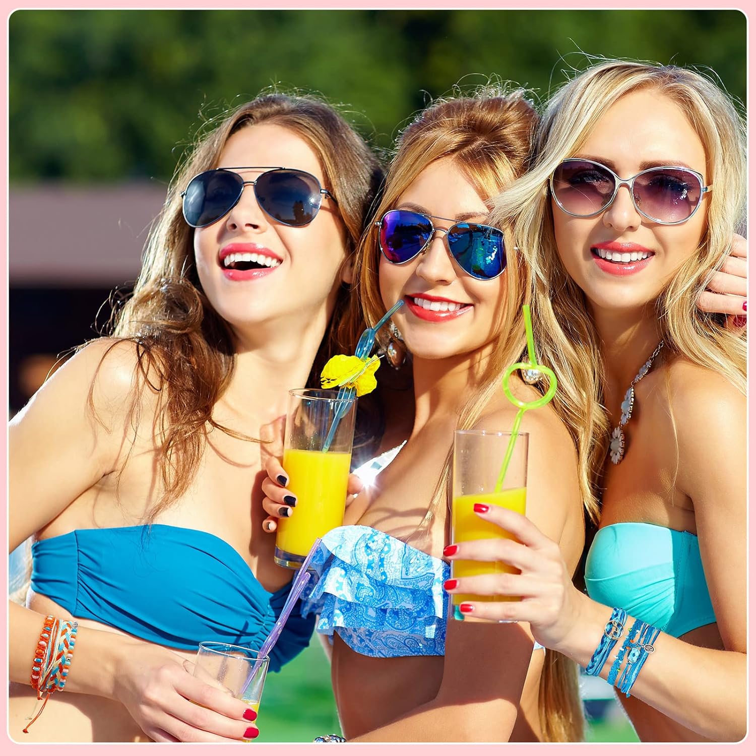 Tuanse 75 Pcs Friendship Bracelets for Women Surfer Wave Bracelet Handmade Ocean Wave Adjustable Anklets Waterproof Woven Beach Summer Bracelets for Women Cute Aesthetic Strand Bracelets Jewelry - Image 6