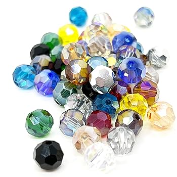 TOMI1956☆丸型オーロラ【8mm】84コ ガラスビジュー 楽天市場】A5ランク 【丸型 10ミリ 15粒 CrystalAB】 ガラス