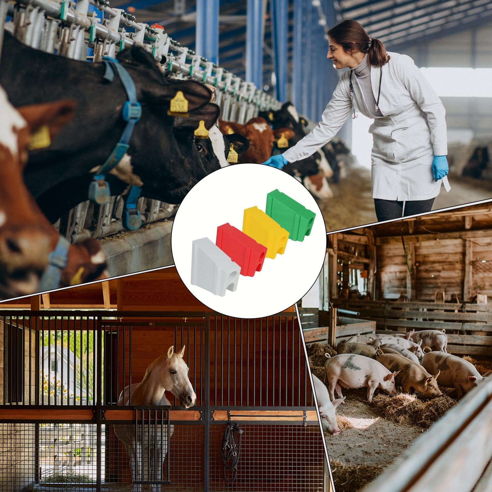 Portautensili per l'allevamento, Porta Applicatore Magnetico per Attrezzature Veterinarie, Organizzatore di Strumenti Magnetici per la Cura degli Animali per bovini, , stalla officina, garage