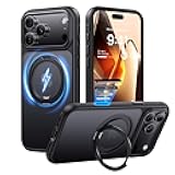 ohbox iPhone 17 Pro Max Case with Stand, Strong Magnetic i Phone 17 Pro Max Case, Compatible with MagSafe, Drop Protection 17 Pro Max Cover Slim Translucent Matte Phone Case for iPhone 17 Pro Max