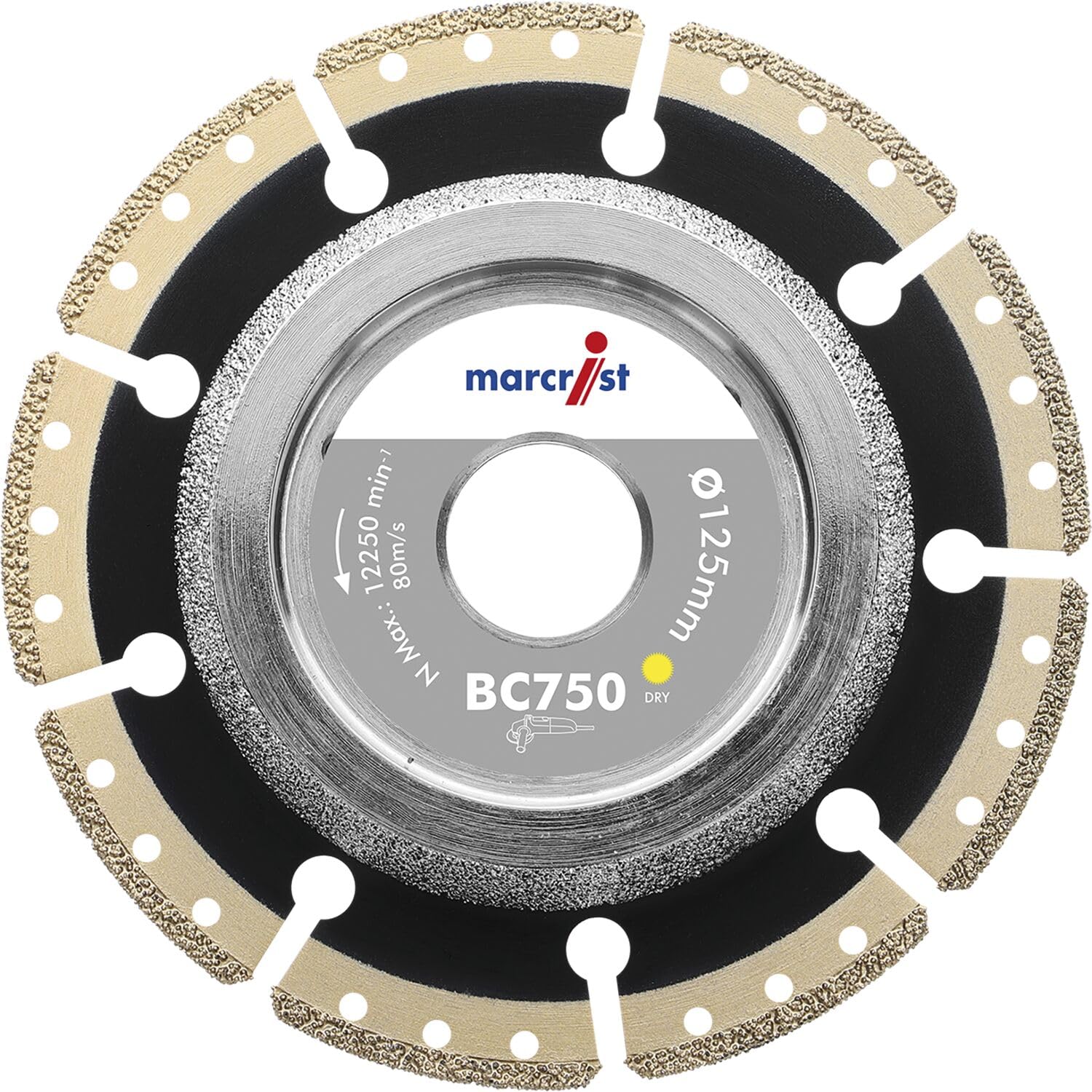 Marcrist 2410.0125.22 Diamond Cutting Disc Type BC750 125 mm x 22.2 mm
