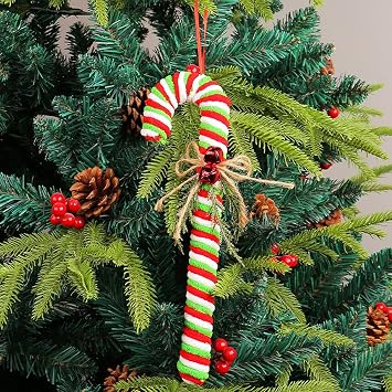 Christmas Decorations Pepper Sticks - Hanging Peppermint Candy Pendants