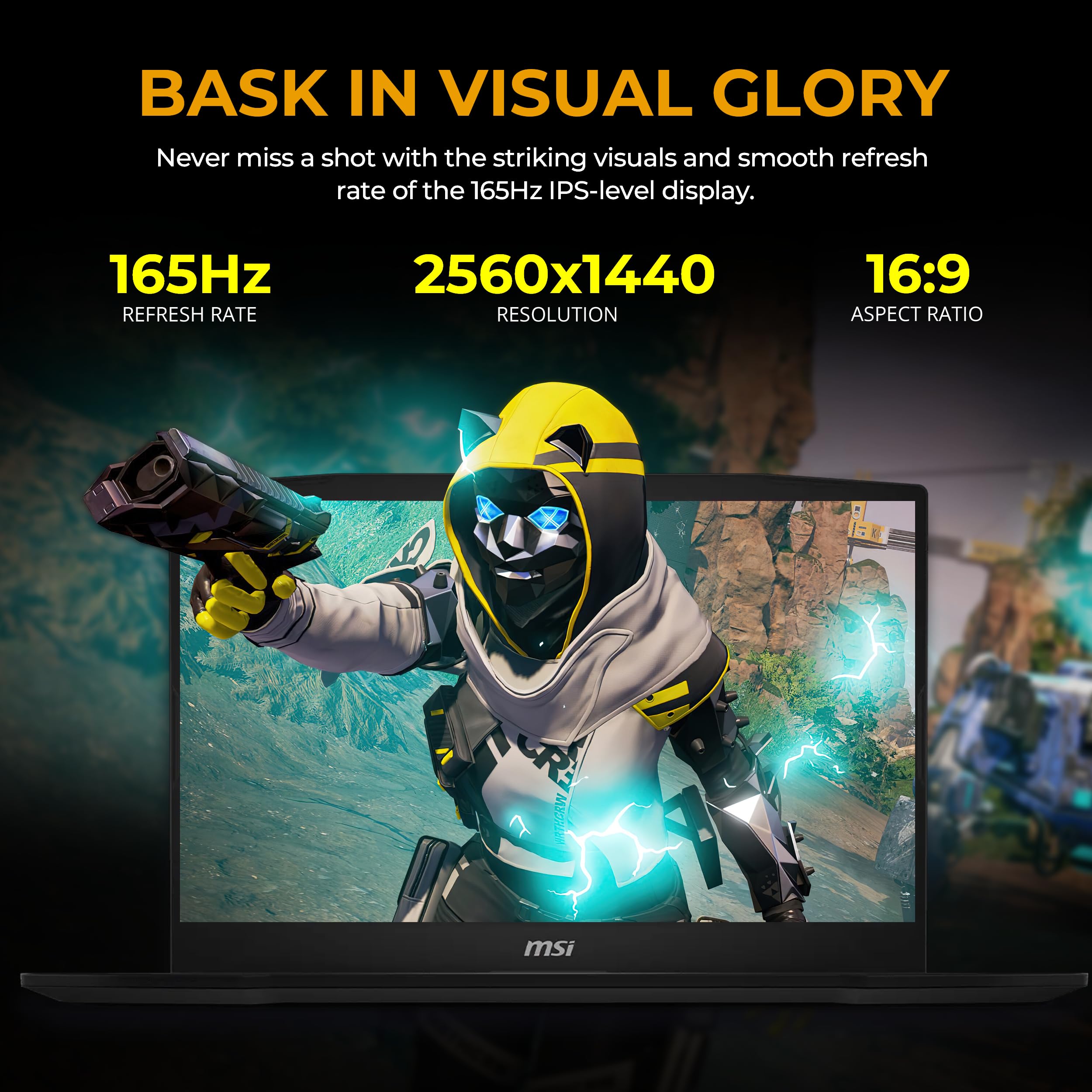 msi Katana - Computer portatile da gioco QHD da 15,6", 165 Hz, NVIDIA GeForce RTX 5070 8 GB, 32 GB DDR5 RAM, 2 TB di spazio di archiviazione (SSD da 1 TB e docking station da 1 TB), Intel Core i7