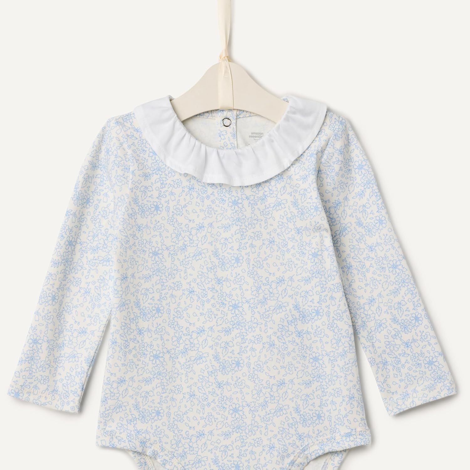 Amazon Essentials x Sofia Grainge Baby Girls' Long Sleeve Ruffle Collar Bodysuit - Image 4