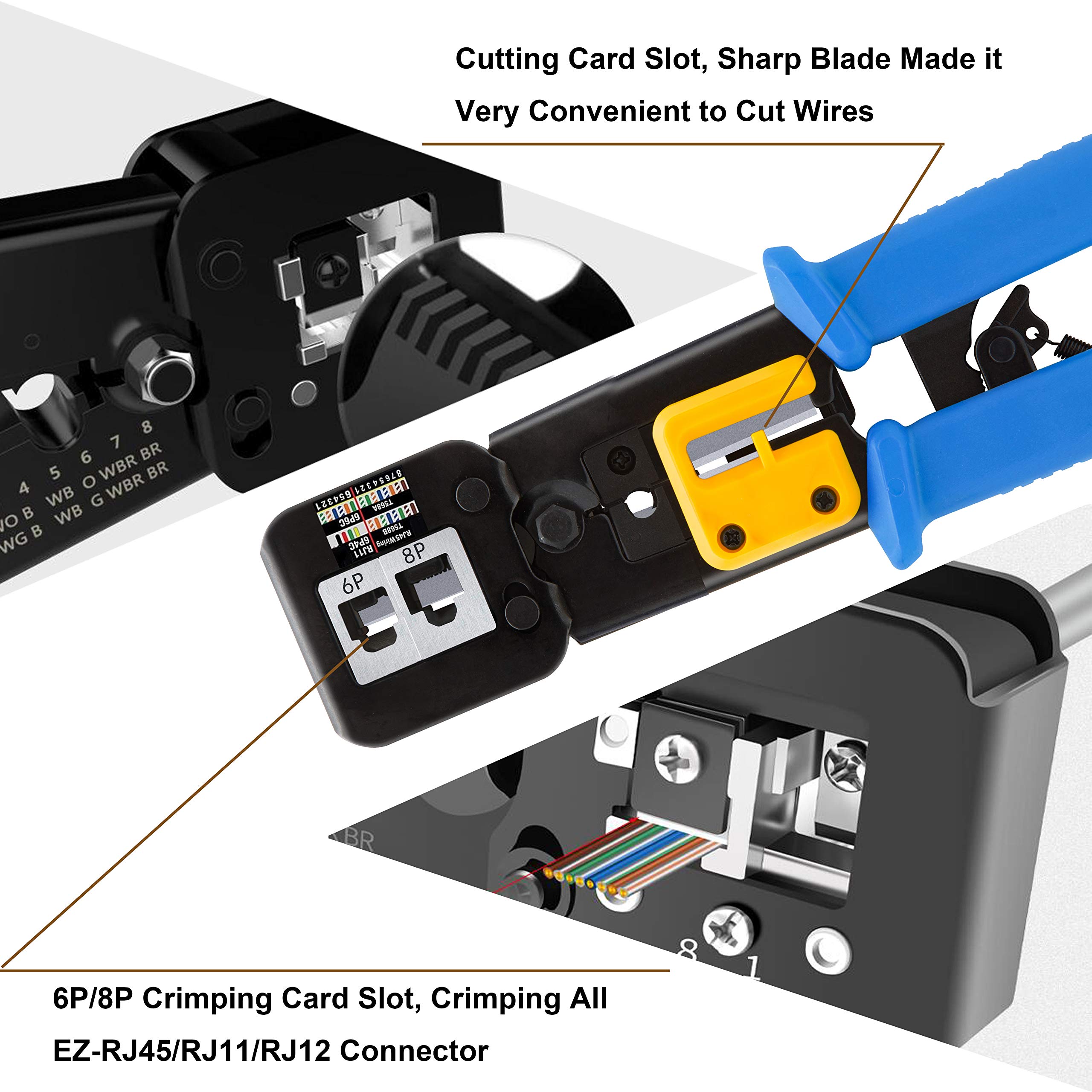 MAYLINE RJ45 Crimping Tool Kit Crimper Repair Network Set Tool - Image 2