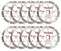 Vista 11 de Trabo Hoja de unión de diamante segmentada de mampostería de 14 pulgadas para cortar cemento, adoquines, hormigón con barras de refuerzo, piedra