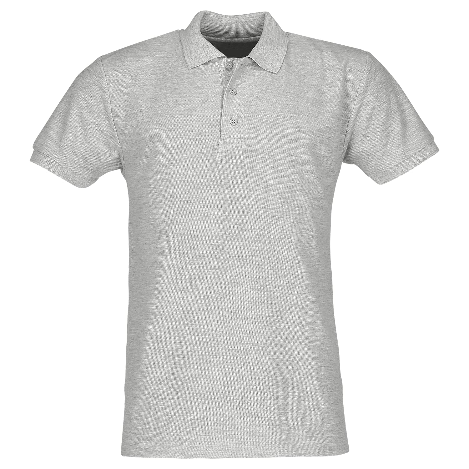Fruit of the Loom Men's 65/35 Polo Shirt, Heather Grey, XXX-Large
