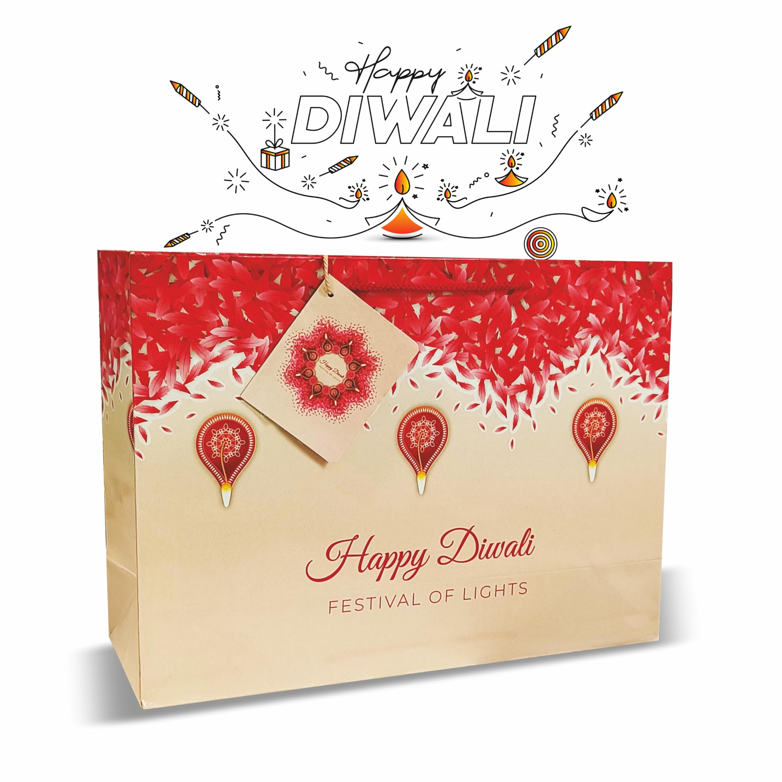 See full amazon price history chart for VESTTA -ELEGANCE REDEFINED Gift Paper bags, Beautiful Diyas with Petals Design, for Diwali, Diwali Festival of Lights written on it with Gift Tags. (Large-Horizontal) VESTTA -ELEGANCE REDEFINED Gift Paper bags, Beautiful Diyas with Petals Design, for Diwali, Diwali Festival of Lights written on it with Gift Tags. (Large-Horizontal) (B0B833F2T2) Amazon Price History, Amazon Price Tracker