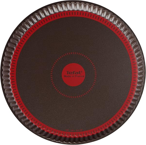 Tefal Success Moule à tarte 30 cm, Revêtement antiadhésif sûr, Aluminium 100% recyclé, Fabriqué en France, Chocolat J1608402 - 3