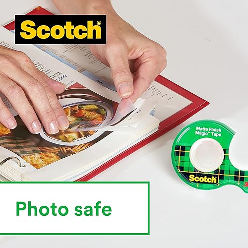 Miniatura 5 de Scotch Dispensador de cinta en plata con 4 rollos de cinta mágica Scotch 0.748 in x 108.3 ft