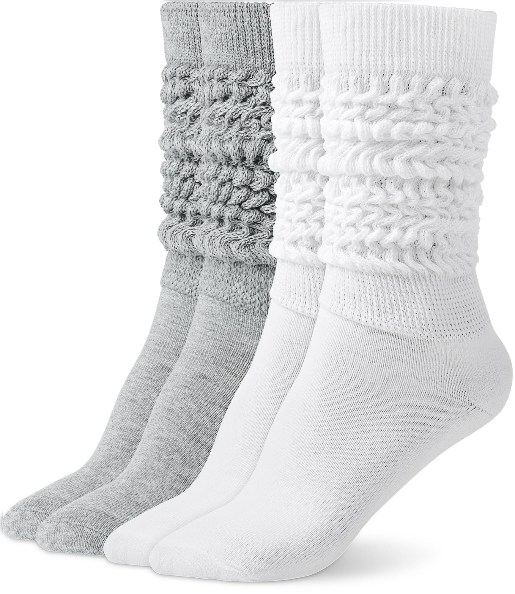 HONGTEYA Slouchy Socks for Women Slouch Scrunch Knee High Boot Socks Soft Long Socks Cozy Crew Socks Leg Warmers