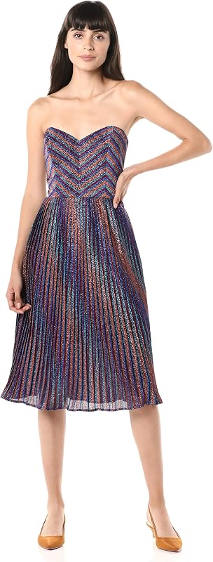 DRESS THE POPULATION Womens Fit Flare