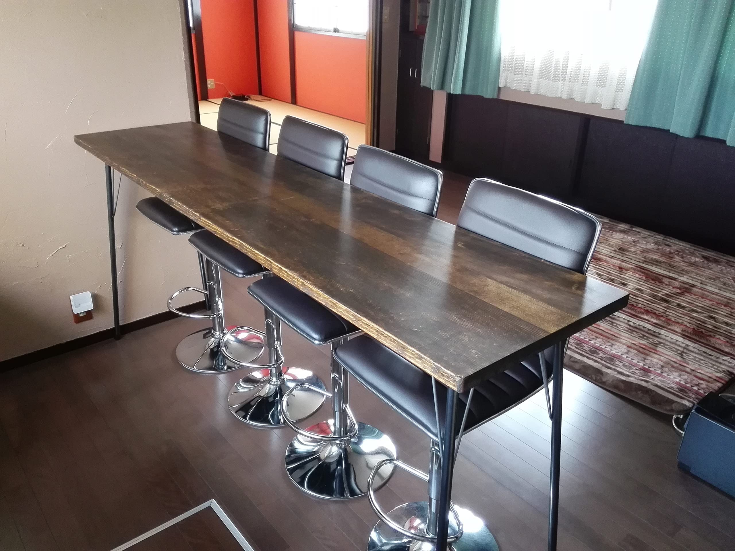 Amazon｜KINOKA テーブル脚 LL 傾斜 H905mm カウンター 什器 アイアン