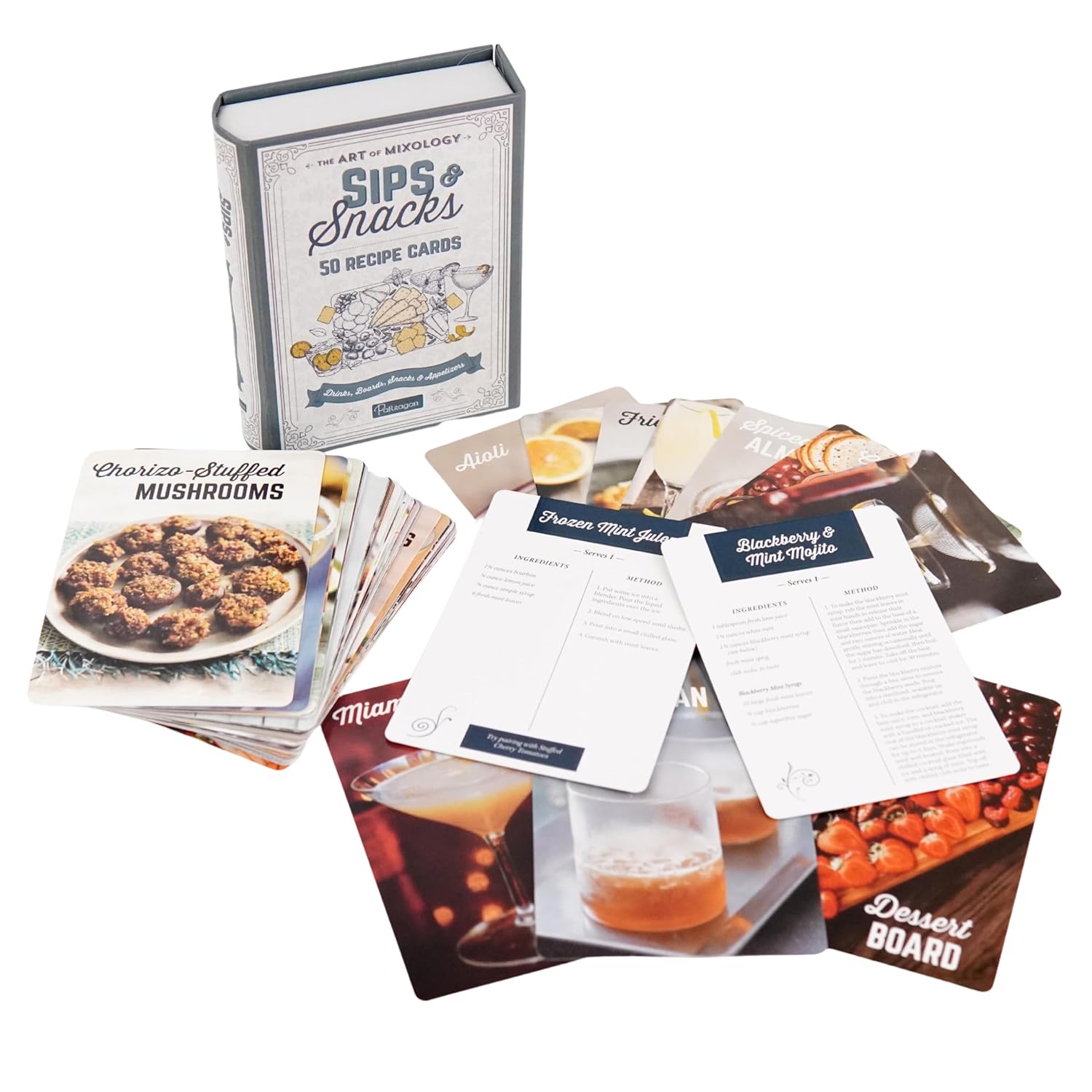 The Art of Mixology Sips & Snacks - 50 Drink and Snack Recipe Cards - Image 4