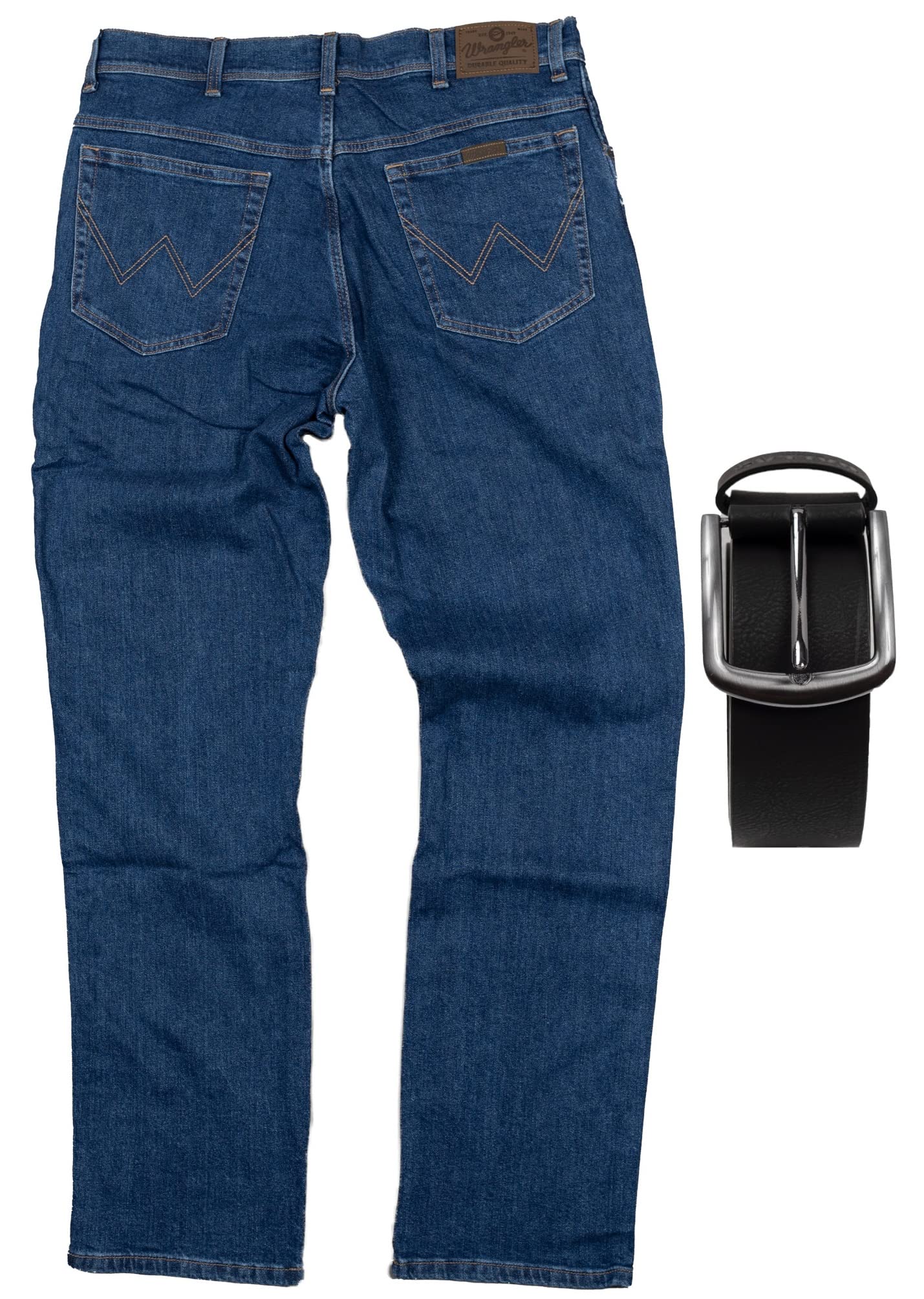 Regular Fit Wrangler Stretch Herren Jeans inkl. Texas Gürtel